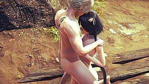 Hentai Uncensored 3D Kitty Boobjob And Creampie Adventure