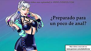 evelynn from lol gives extreme joi in spanish kda style