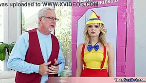 Dad Wins Sexbot at Vegas Restaurant to Test Tight Teen Pussy