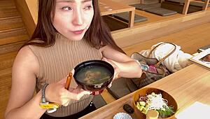 Misu Enjoys Sauna With Relaxing Foot Bath