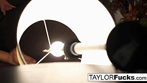 taylor vixen masturbates her big tits and pussy in hotel room