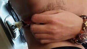 the babe gets her ass fucked close-up in the car during a tutorial