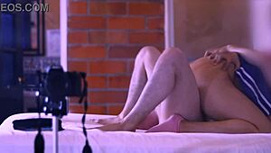 Passion fills the apartment room when petite teen 18+ stepdaughter meets her friend alone, tight and shy