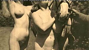 Man, this vintage taboo pussy scene is wild! Old-school doggystyle outdoors... 🔥