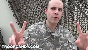 Troop candy soldiers get wild in gay army drills