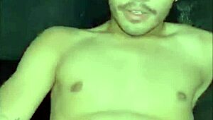 A gay man indulges in solo handjob leading to cumshot