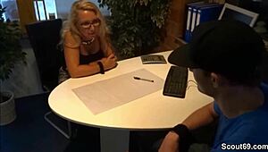 Mutti guides her son’s best friend through his first hardcore experience with ease