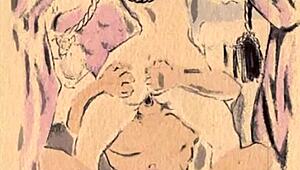 Vintage Erotic Illustration Of Anime Hentai Scenes!