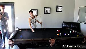Hung Emo Guys Prepare For Gay Sex With Pool Cues And Balls
