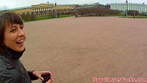 Pulled cocksucking babe fucked on spycam 😏