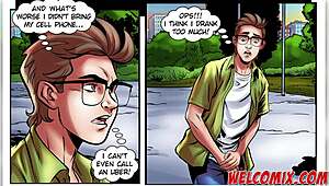 Fucking the hot maid at breakfast nerd stallion