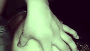 Two ebony sluts share a toy in interracial lesbian fun