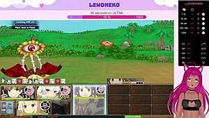 Vtuber Lewdneko Moaning in Evenicle Part 9 with Wild Creampie Action