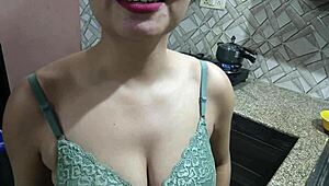 Beautiful Bhabhi First Time Sex with Devar in Kitchen