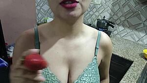 Beautiful Bhabhi First Time Sex with Devar in Kitchen