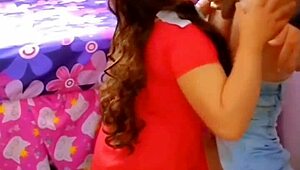 Watch Me Fuck My Wife in Red Dress, Then Her Friend Joins for Anal