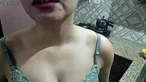 Beautiful Bhabhi First Time Sex with Devar in Kitchen