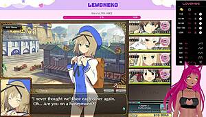 Vtuber Lewdneko Moaning in Evenicle Part 9 with Wild Creampie Action