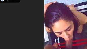 wife sucking and fucking husband deliciously in cuckold scene?