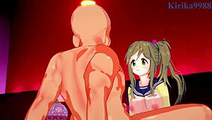 nadeshiko kagamihara and aoi inuyama intense sex with old man in laid-back camp hentai