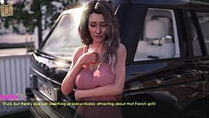 A wife and stepmother in an erotic cartoon