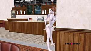 i'm watching this cute teen 18+ girl in 3d anime hentai giving sexy posses, it's so hot.