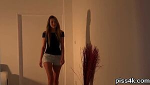 Kissable Lesbian Nymphos Get Sprayed With Pee And Splash Wet Snatches