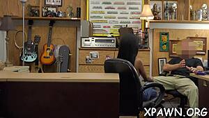 Want to see this slut's shop blowjob?