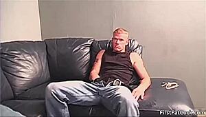 In this horny gay threesome, the guys suck big cocks and fuck hardcore.