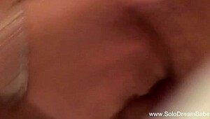 Watching blonde babe in shower