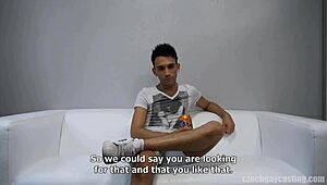 Lukas's Intense POV Blowjob and Fucking in Czech Gay Casting