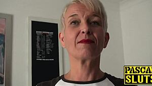 that dirty mature whore waited all day to be his sex slave for domination