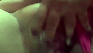 Linda squirts hard in lingerie during masturbation