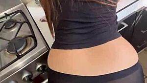 watch me rub my cock on the maid's leggings until i cum?