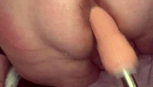 Ass Stretching 101: Amateur Brunette's First Time Homemade Anal With Machine