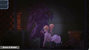 In Zetria's hentai game episode 3, a sci-fi blonde slut enjoys consensual encounters with alien monsters, featuring big tits and creampies.