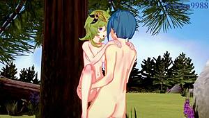 Shenhe, Collei, and Xingqiu engage in intense sex with creampie.