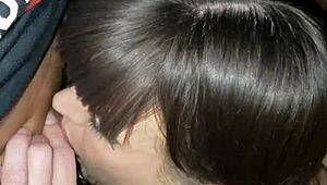 Sexy Milf Feels Intense Emotions During Deepthroat Session with White Girl