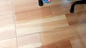 Spy cam catches Mexican niece with perfect body under skirt in taboo footage.