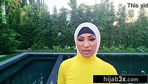 Beautiful Muslim Stepsister Gets Sex Lessons from Stepbro in a Taboo Brunette Encounter. Every Move Teaches Her More.