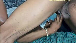 ebony babe sucks sweet cock and gets sucked back before hard fucking