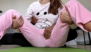 Teasing My 18yo Stepsister’s Small Tits and Wet Horny Pussy in Pajama