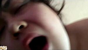 Horny latina fucks brother-in-law with big ass and tits while sister is next door!