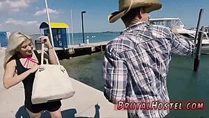 Russian Teen 18+ Screams in Anal Orgasm with Big-Breasted Blonde Cristi Ann Bound