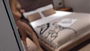 Masked lover or step son? Step mom gets rough sex and creampie on day 9.