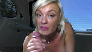 Man, this blonde milf got fucked hard in a car and outdoor, ya know!