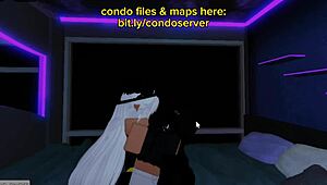 intimate encounter in bed condo