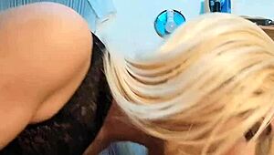 Wow, this gorgeous t-girl is just slobbin’ on my knob!