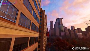 Sia Siberia Rides in Spider-Man Cosplay at Home