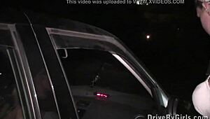 Big Tits Krystal Swift Undresses in Car for Public Sex Orgy